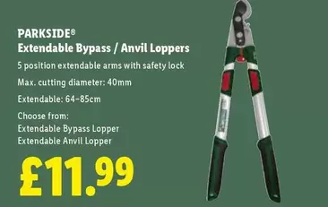 Parkside - Extendable Bypass / Anvil Loppers