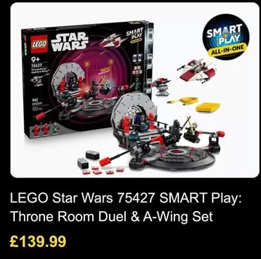LEGO - Star Wars 75427 SMART Play: Throne Room Duel & A-Wing Set