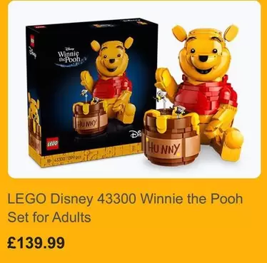 LEGO - Disney 43300 Winnie the Pooh Set for Adults
