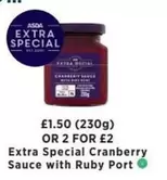 ASDA - Extra Special Cranberry Sauce with Ruby Port