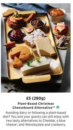 Plant-Based Christmas Cheeseboard Alternative