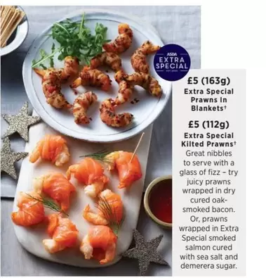 ASDA - Extra Special Prawns in Blankets, Extra Special Kilted Prawns