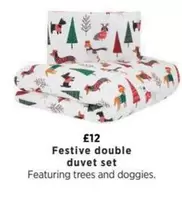 Festive double duvet set