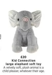 Elephant - Large  Soft Toy
