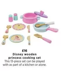 Disney - Wooden Princess Cooking Set