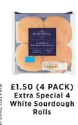 Extra Special 4 White Sourdough Rolls
