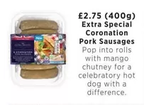 Mango - Coronation Pork Sausages