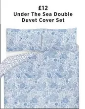Under The Sea Double Duvet Cover Set