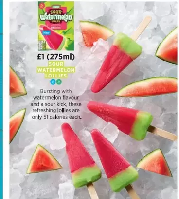 ASDA - WATERMELON LOLLIES