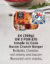 Simple - Bacon Crunch Burger