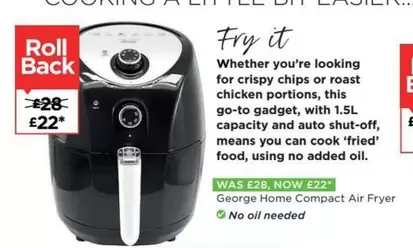 George - Compact Air Fryer