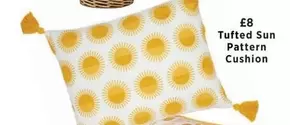 Sun - Tufted  Pattern Cushion