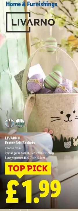 Livarno - Easter Felt Baskets