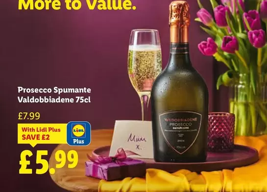 Prosecco -  Spumante Valdobbiadene 75cl