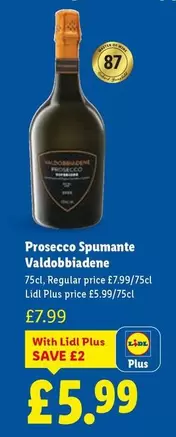 Prosecco -  Spumante Valdobbiadene