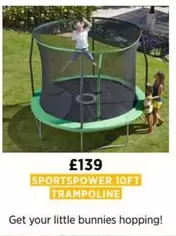 SPORTSPOWER 10FT TRAMPOLINE