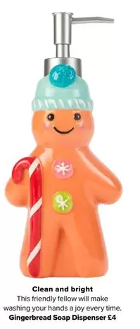 Joy - Gingerbread Soap Dispenser