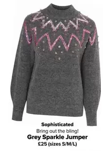 Grey Sparkle Jumper