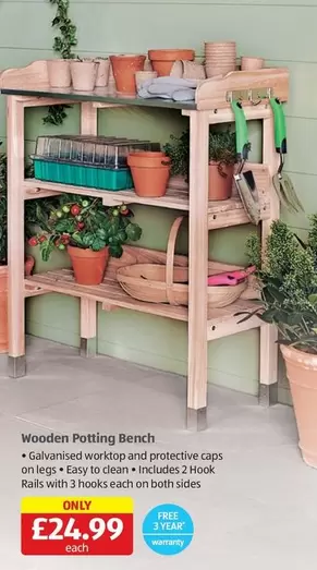 Bench - Wooden Potting
