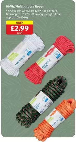 Hi-Vis/Multipurpose Ropes