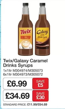Twix - Caramel Drinks Syrups
