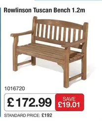 Bench - Tuscan  1.2m