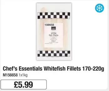 Chef's Essentials - Whitefish Fillets 170-220g