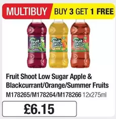 Fruit Shoot - Low Sugar Apple & Blackcurrant/Orange/Summer Fruits M178265/M178264/M178266