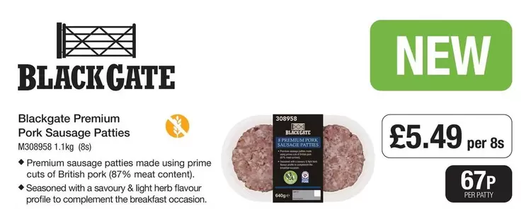 Premium - Pork Sausage Patties