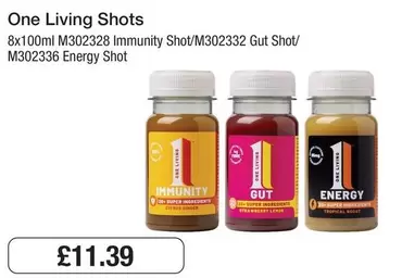 Boost - Immunity Shot/M302332 Gut Shot/ M302336 Energy Shot