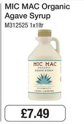 Organic Agave Syrup M312525