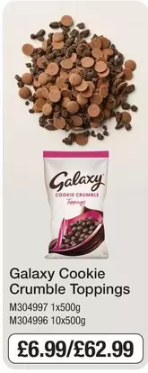 Galaxy - Cookie Crumble Toppings