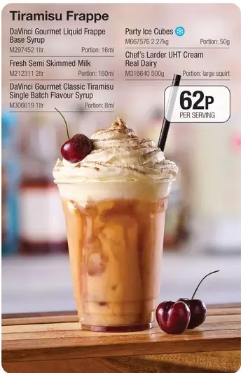 Gourmet - Tiramisu Frappe