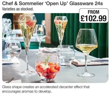 Chef - 'Open Up' Glassware 24s