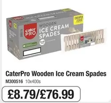 Wooden Ice Cream Spades