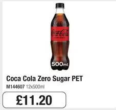Coca Cola - Zero Sugar PET