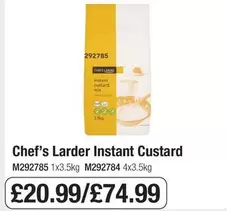 Chef's Larder - Instant Custard
