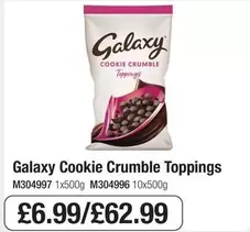 Galaxy - Cookie Crumble Toppings