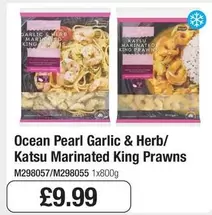 King - Garlic & Herb/ Katsu Marinated Prawns