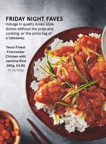 Tesco Finest - Finest Firecracker Chicken with Jasmine Rice