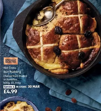 Hot Cross Bun Pudding