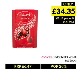 Lindt - Lindor Milk Cornet