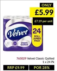 Velvet - Classic Quilted