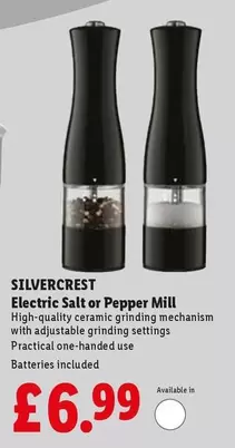 Silvercrest - Electric Salt or Pepper Mill