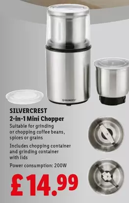 Silvercrest - 2-in-1 Mini Chopper