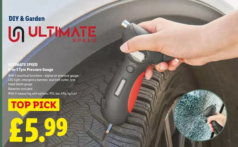 Options - 3-IN-1 Tyre Pressure Gauge