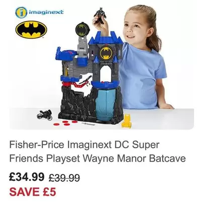 DC -  Super Friends Playset Wayne Manor Batcave