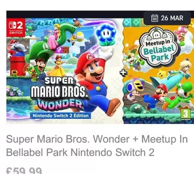 Nintendo - Wonder + Meetup In Bellabel Park Switch 2