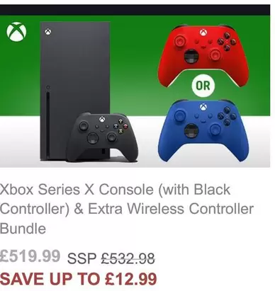 Xbox - Series X Console (with Black Controller) & Extra Wireless Controller Bundle