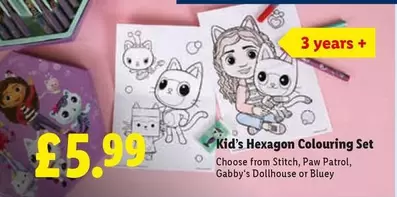 Kid's Hexagon Colouring Set